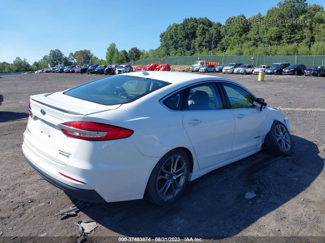 2019 Ford Fusion Hybrid Titanium Белый vin: 3FA6P0RU9KR106810