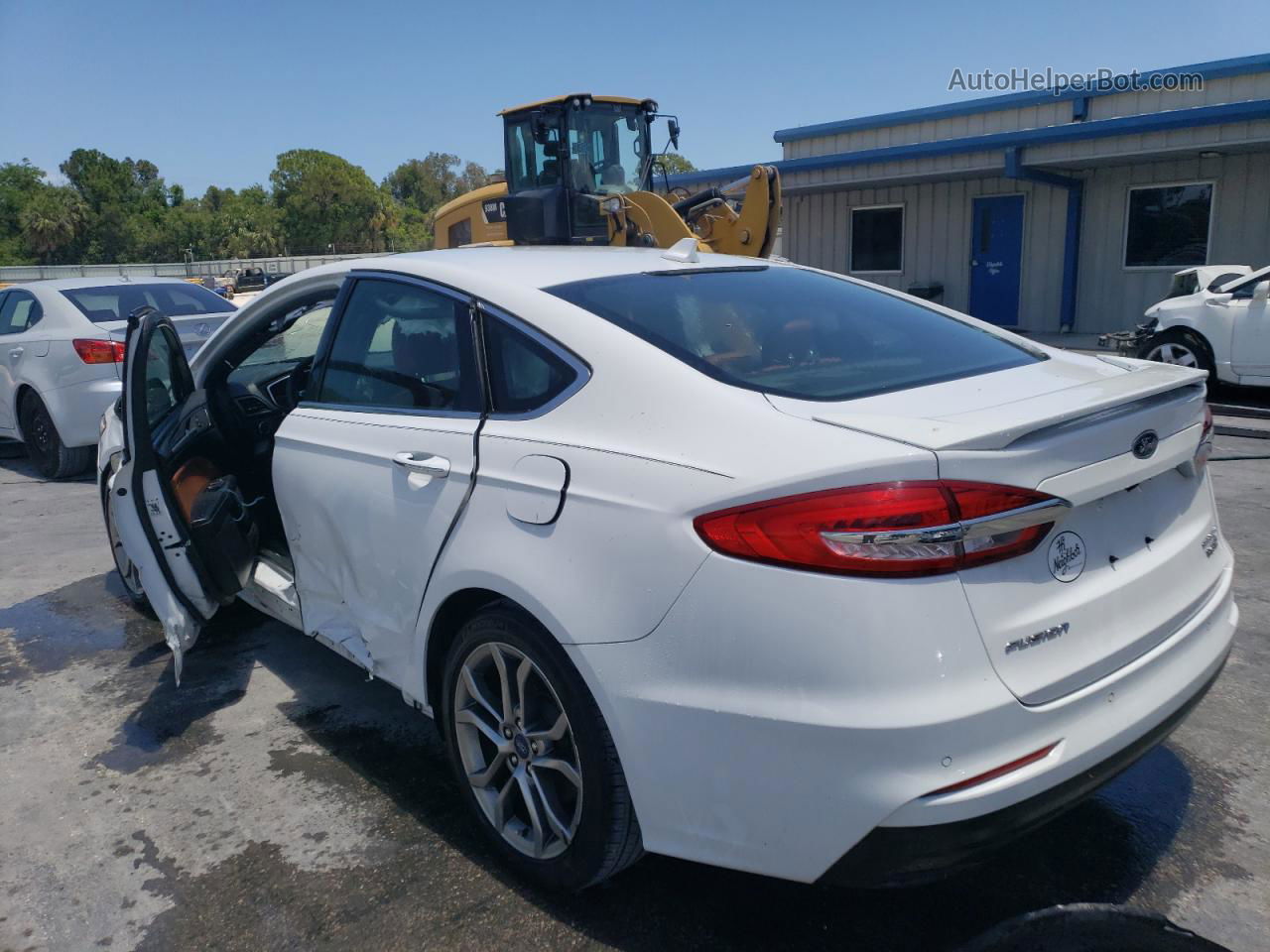 2019 Ford Fusion Titanium Белый vin: 3FA6P0RU9KR123946