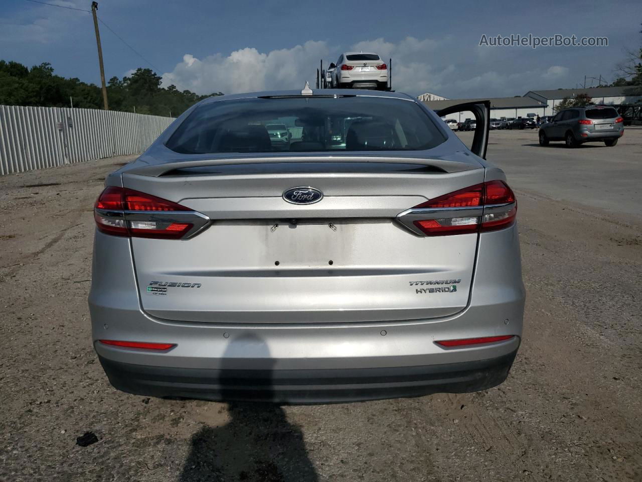 2019 Ford Fusion Titanium Silver vin: 3FA6P0RU9KR202937