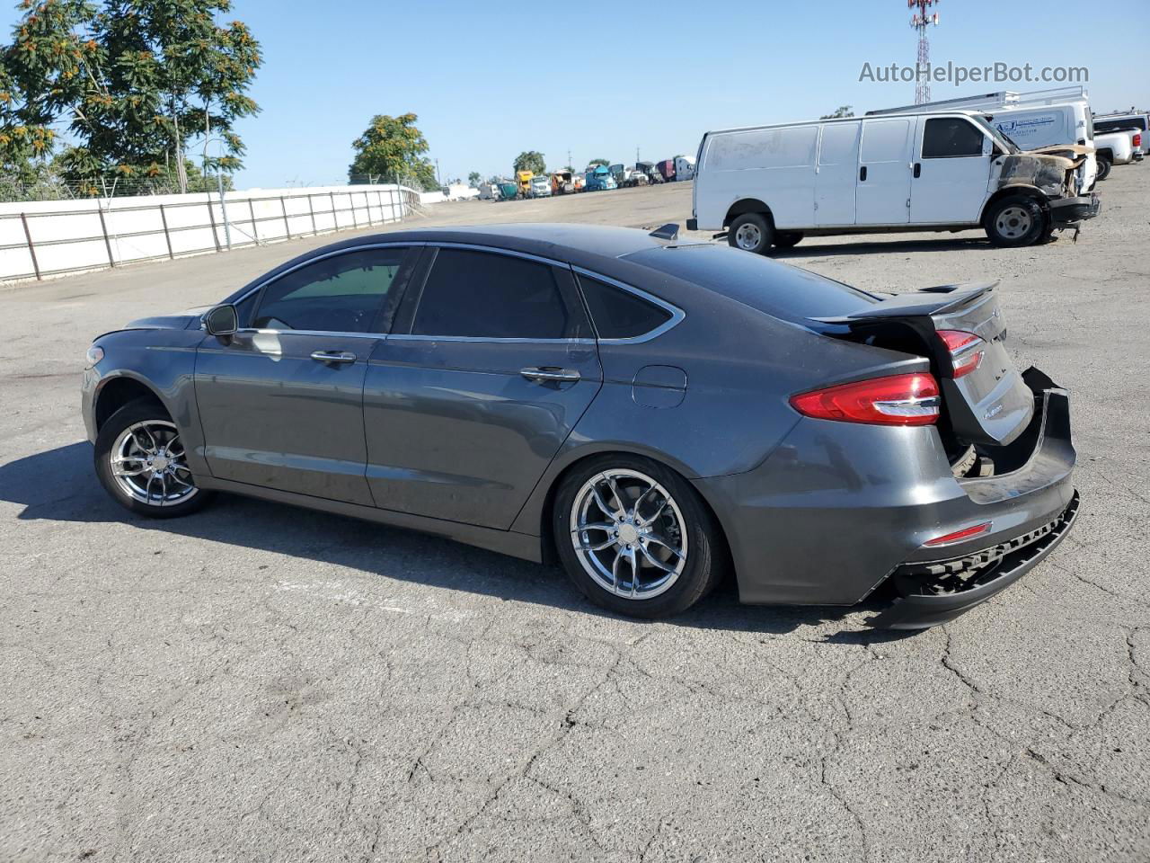 2020 Ford Fusion Titanium Gray vin: 3FA6P0RU9LR247183