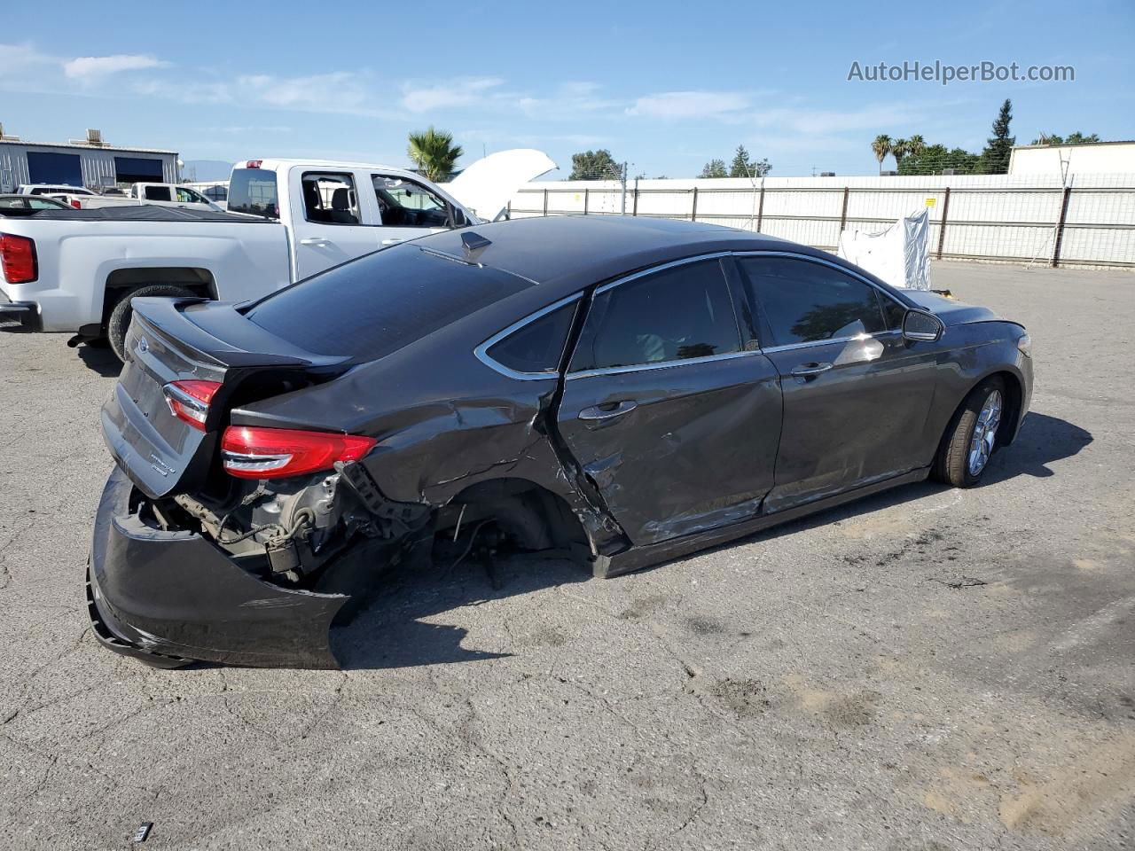 2020 Ford Fusion Titanium Серый vin: 3FA6P0RU9LR247183