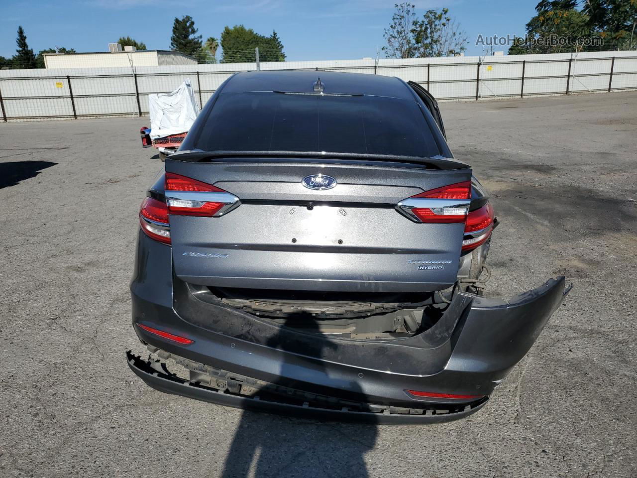 2020 Ford Fusion Titanium Gray vin: 3FA6P0RU9LR247183