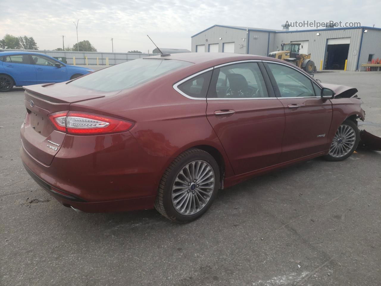 2014 Ford Fusion Titanium Hev Brown vin: 3FA6P0RUXER239399