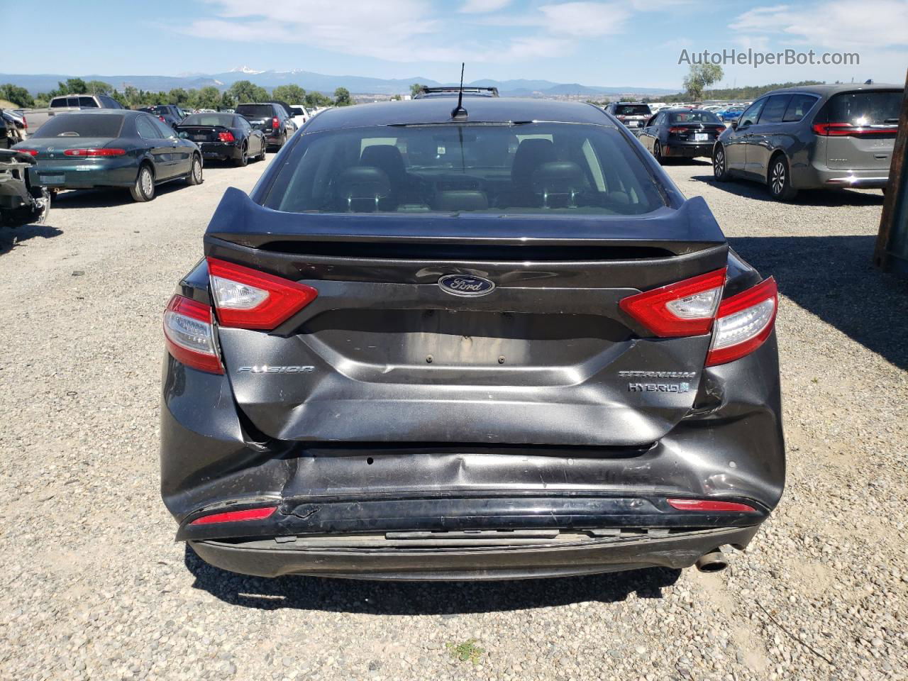 2016 Ford Fusion Titanium Hev Gray vin: 3FA6P0RUXGR246887