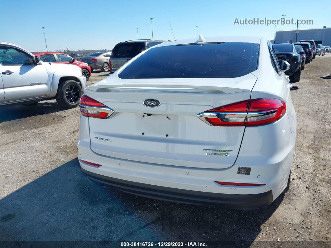 2019 Ford Fusion Hybrid Titanium Белый vin: 3FA6P0RUXKR140870