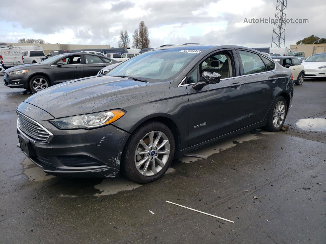 2019 Ford Fusion Titanium Gray vin: 3FA6P0RUXKR182164