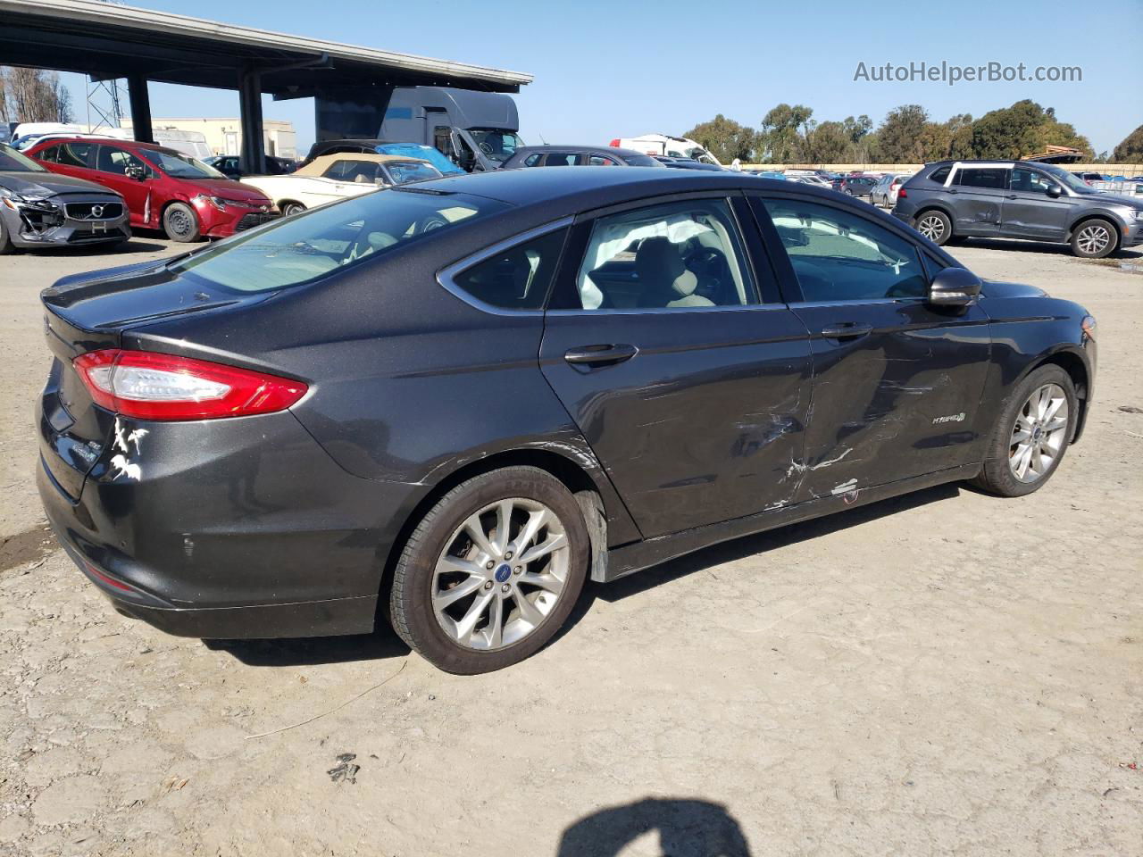 2019 Ford Fusion Titanium Gray vin: 3FA6P0RUXKR182164