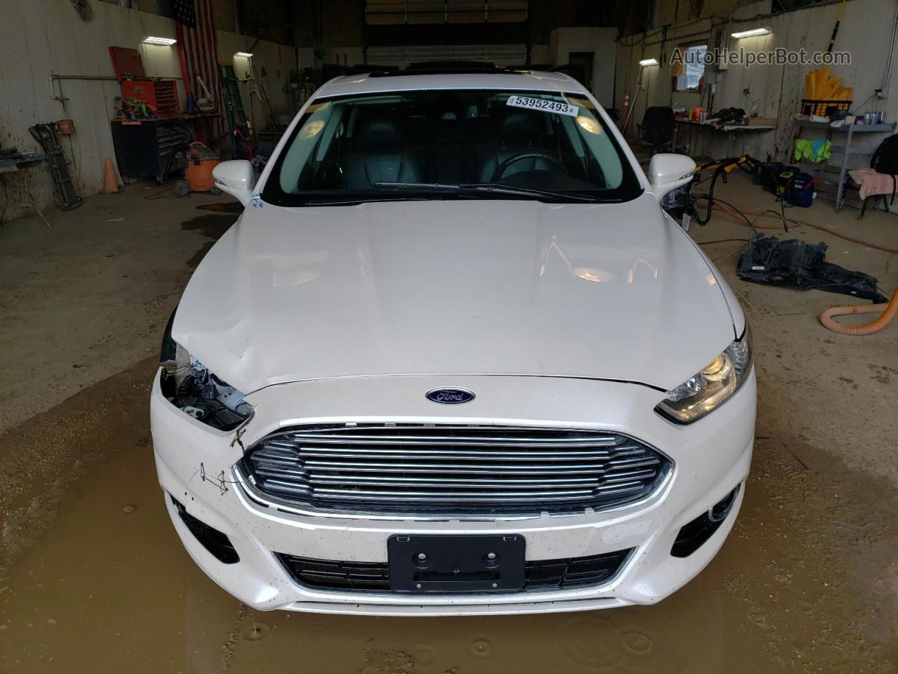 2013 Ford Fusion Titanium Phev Белый vin: 3FA6P0SU1DR310420