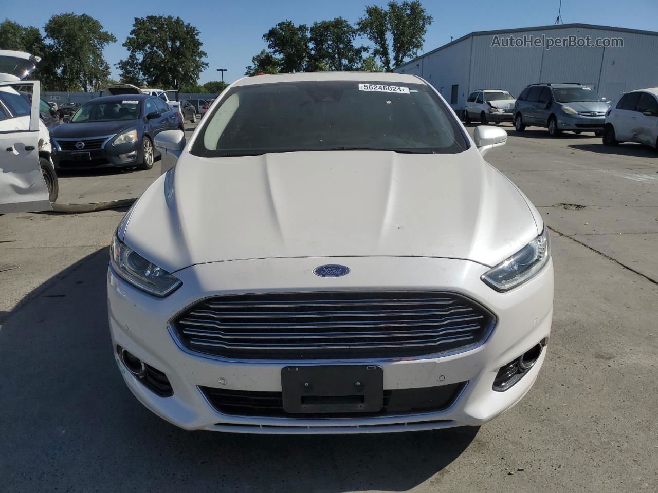 2014 Ford Fusion Titanium Phev White vin: 3FA6P0SU1ER291725