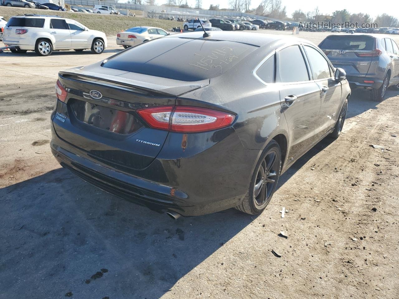 2015 Ford Fusion Titanium Phev Черный vin: 3FA6P0SU1FR210501