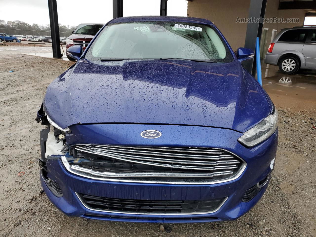 2016 Ford Fusion Titanium Phev Blue vin: 3FA6P0SU1GR157218