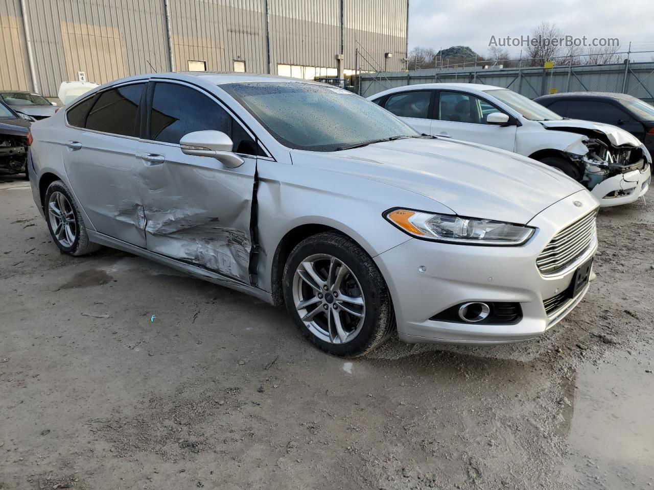 2016 Ford Fusion Titanium Phev Серебряный vin: 3FA6P0SU1GR189313