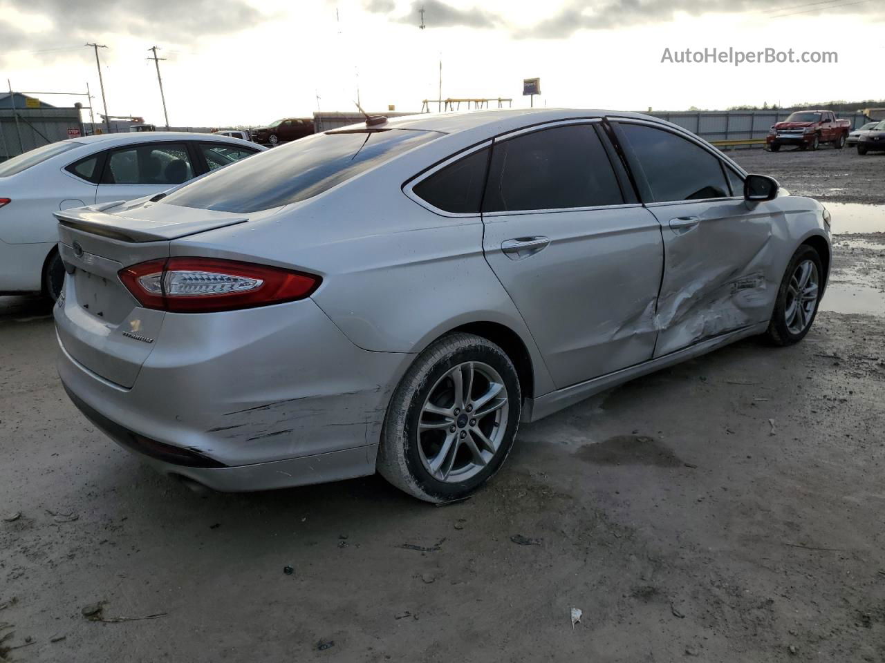 2016 Ford Fusion Titanium Phev Серебряный vin: 3FA6P0SU1GR189313