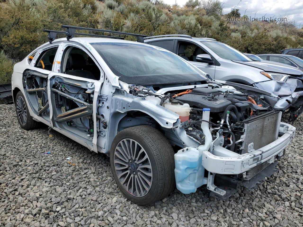 2018 Ford Fusion Titanium/platinum Phev White vin: 3FA6P0SU1JR110469