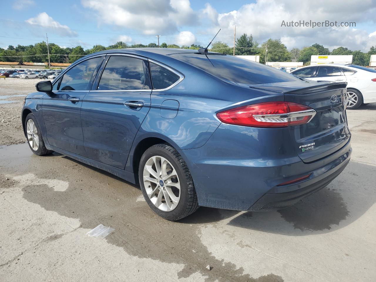 2019 Ford Fusion Titanium Blue vin: 3FA6P0SU2KR212493