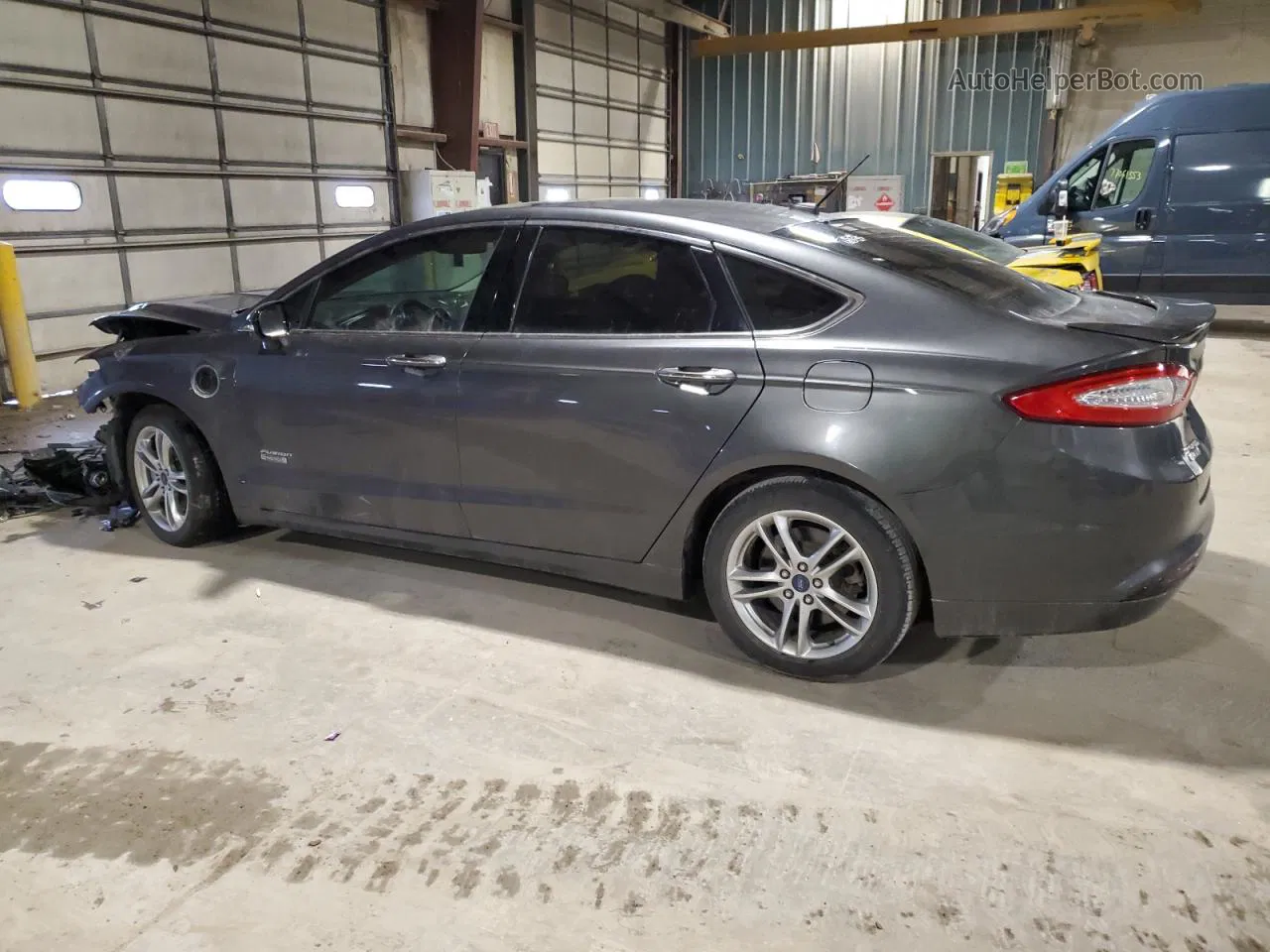 2015 Ford Fusion Titanium Phev Gray vin: 3FA6P0SU3FR116782