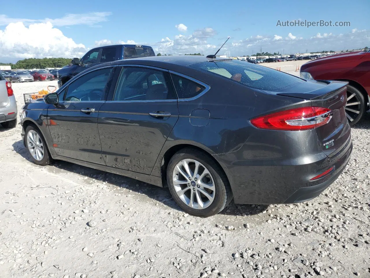 2019 Ford Fusion Titanium Gray vin: 3FA6P0SU3KR229772