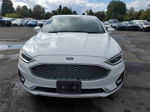 2019 Ford Fusion Titanium White vin: 3FA6P0SU4KR286997