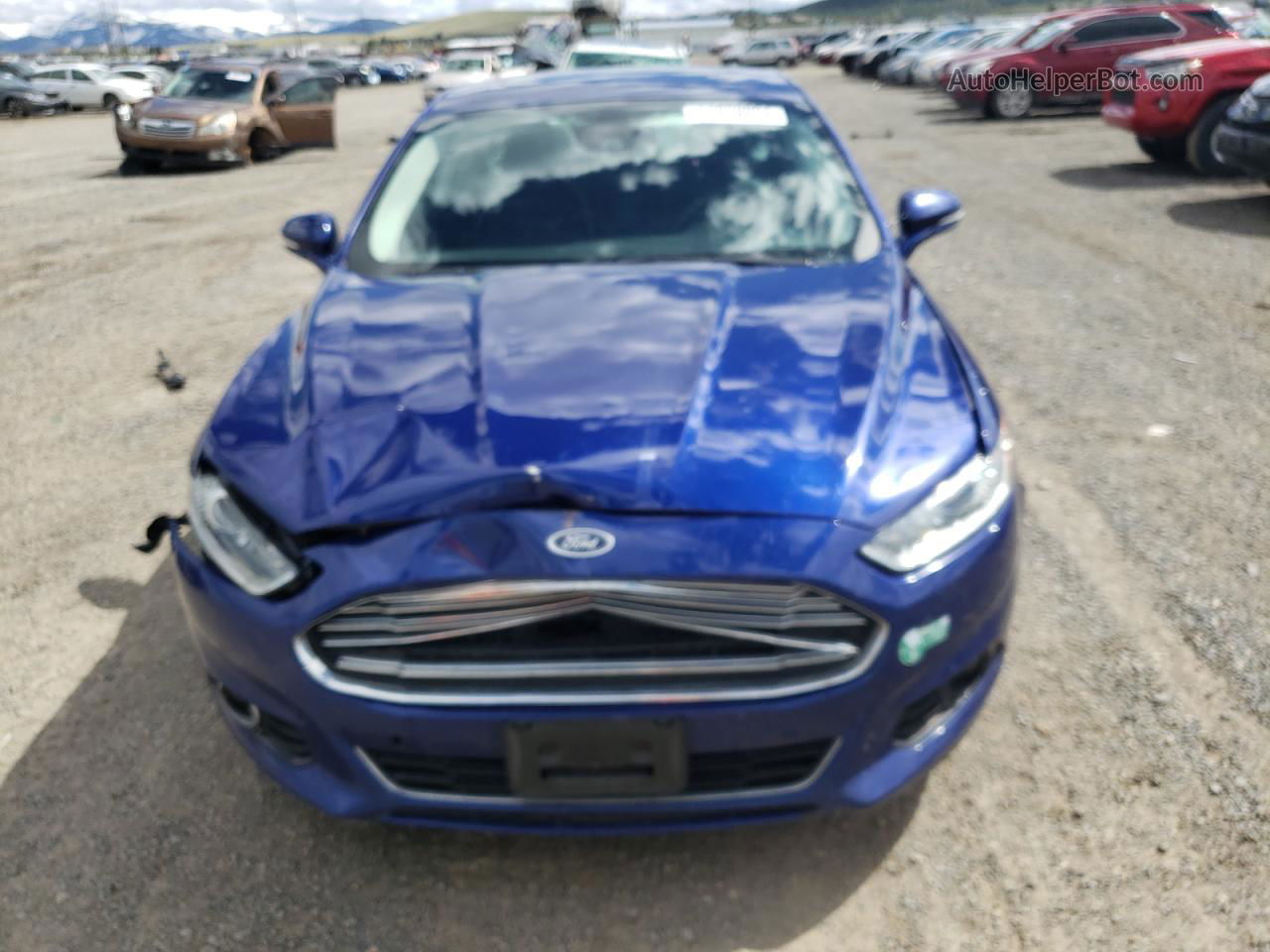 2015 Ford Fusion Titanium Phev Синий vin: 3FA6P0SU5FR173632