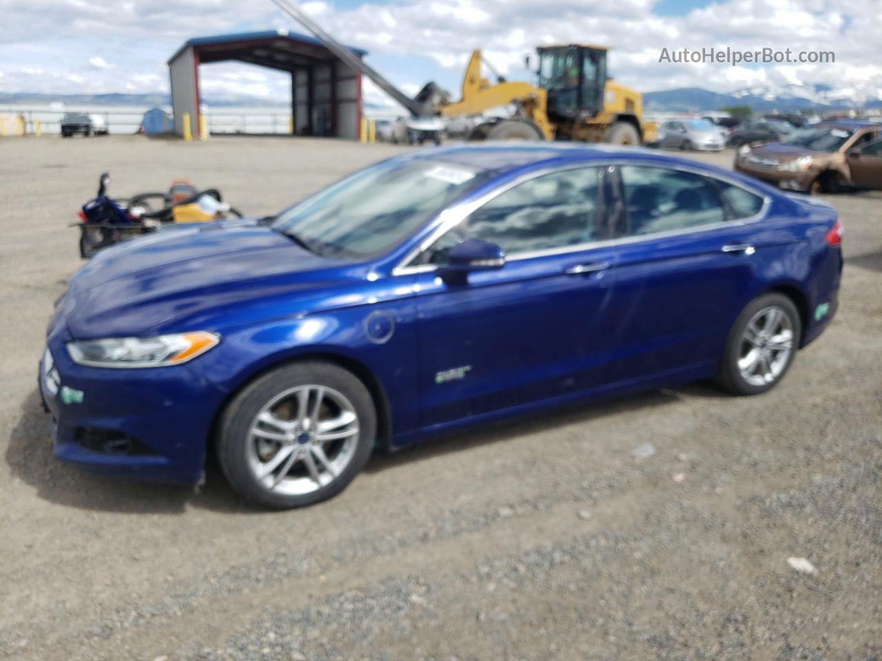 2015 Ford Fusion Titanium Phev Синий vin: 3FA6P0SU5FR173632