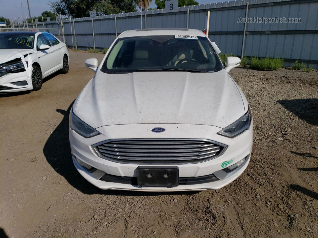 2017 Ford Fusion Titanium Phev White vin: 3FA6P0SU5HR313102