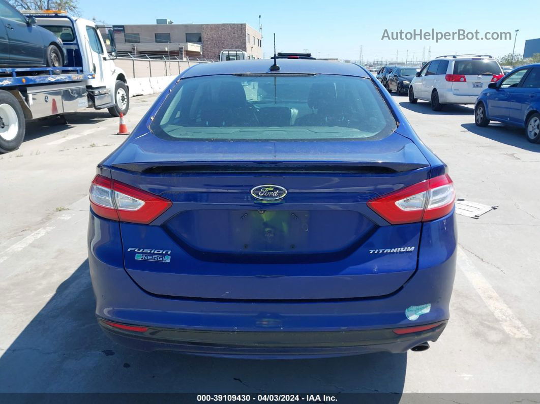 2013 Ford Fusion Titanium Phev Blue vin: 3FA6P0SU6DR261053