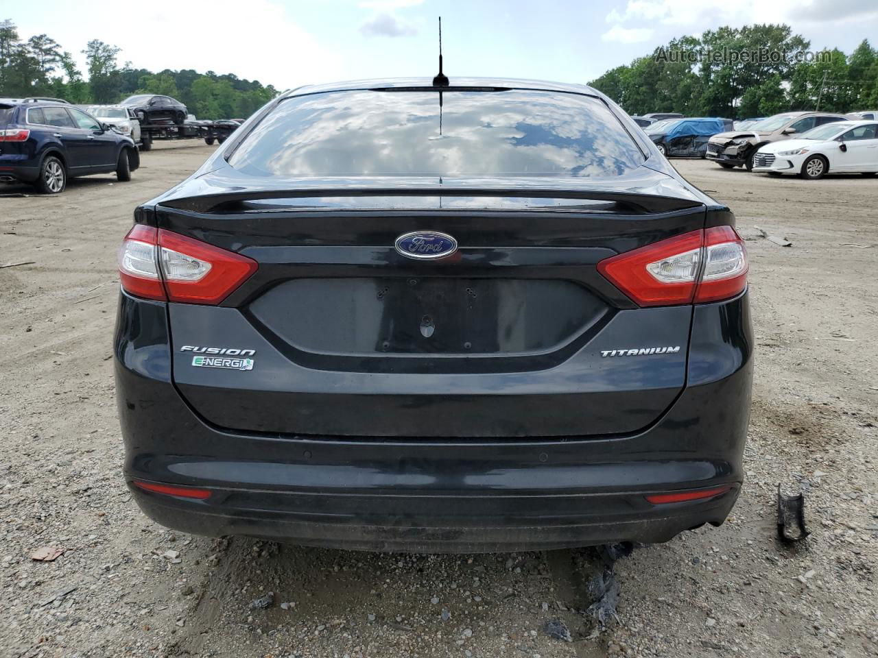 2013 Ford Fusion Titanium Phev Black vin: 3FA6P0SU6DR271906