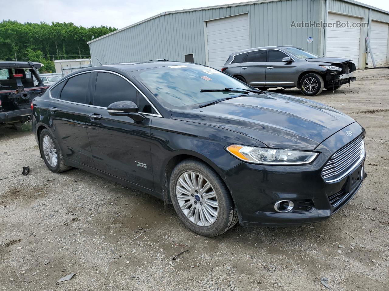 2013 Ford Fusion Titanium Phev Black vin: 3FA6P0SU6DR271906