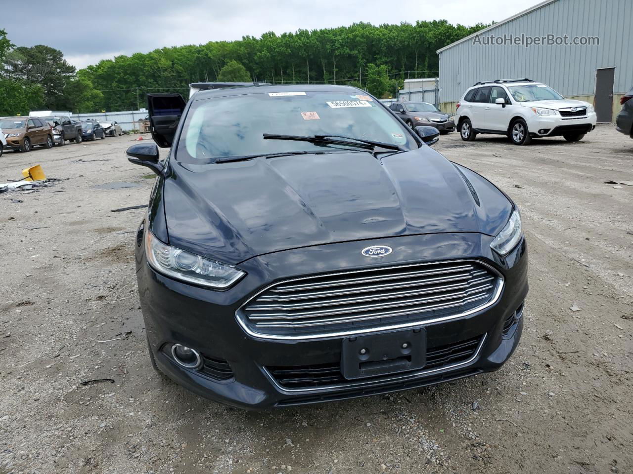 2013 Ford Fusion Titanium Phev Black vin: 3FA6P0SU6DR271906