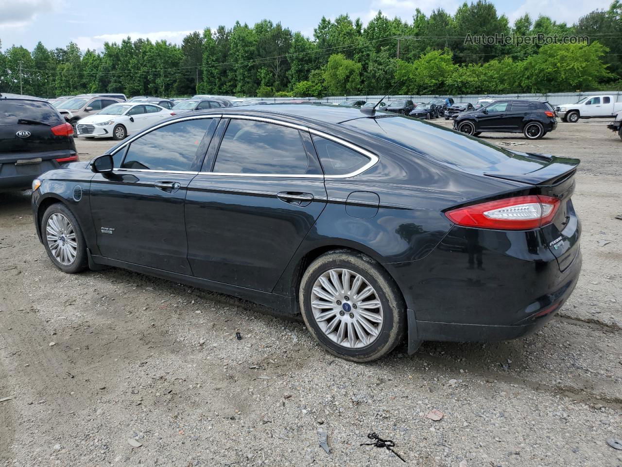 2013 Ford Fusion Titanium Phev Black vin: 3FA6P0SU6DR271906