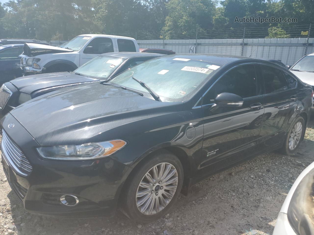 2013 Ford Fusion Titanium Phev Black vin: 3FA6P0SU6DR271906