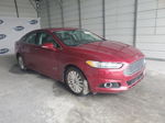 2014 Ford Fusion Titanium Phev Maroon vin: 3FA6P0SU6ER351921