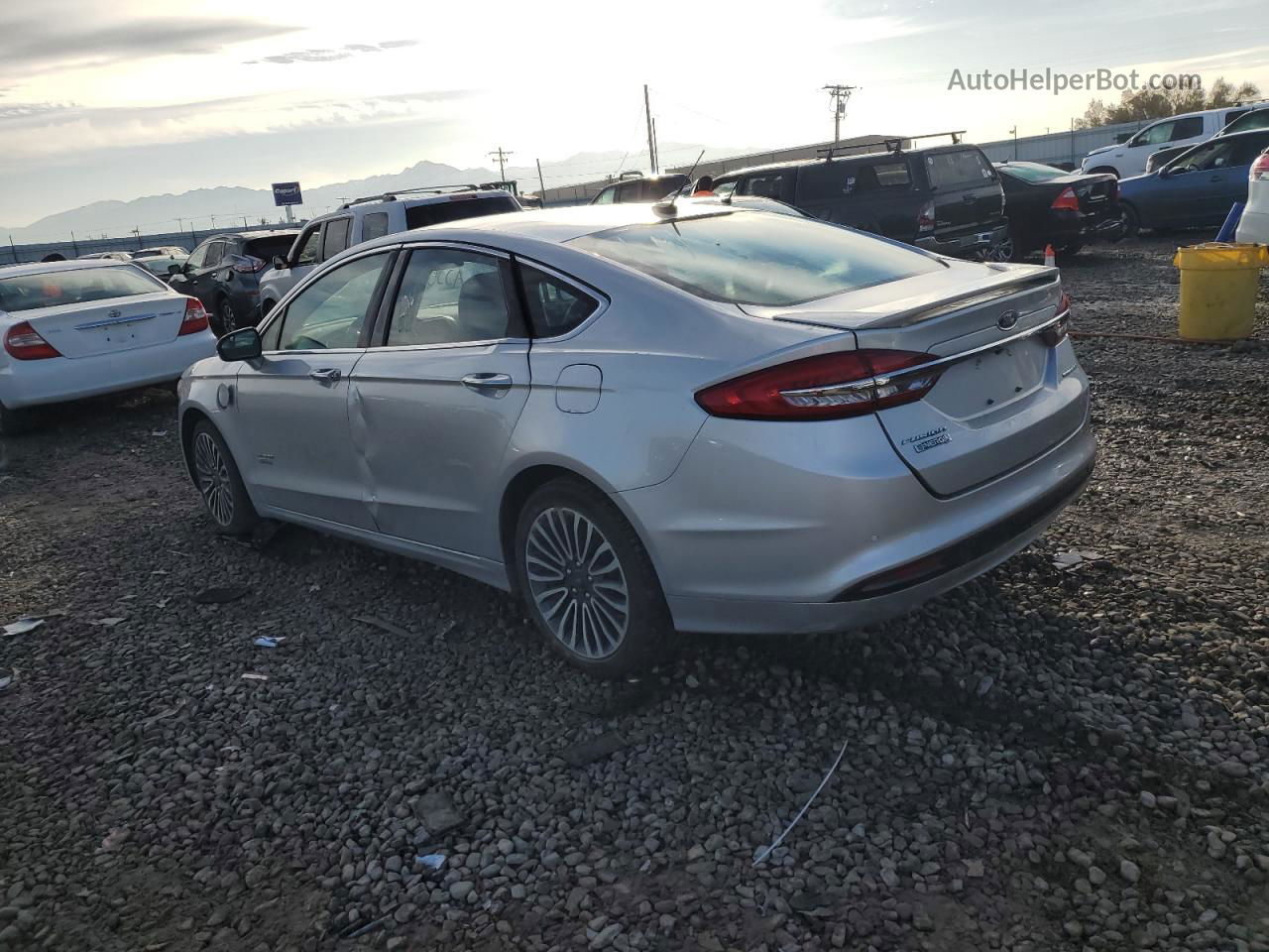 2017 Ford Fusion Titanium Phev Silver vin: 3FA6P0SU6HR350482