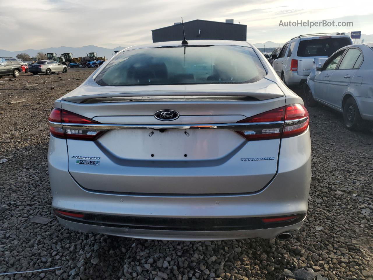 2017 Ford Fusion Titanium Phev Silver vin: 3FA6P0SU6HR350482