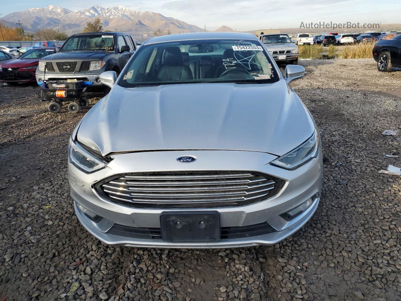 2017 Ford Fusion Titanium Phev Silver vin: 3FA6P0SU6HR350482