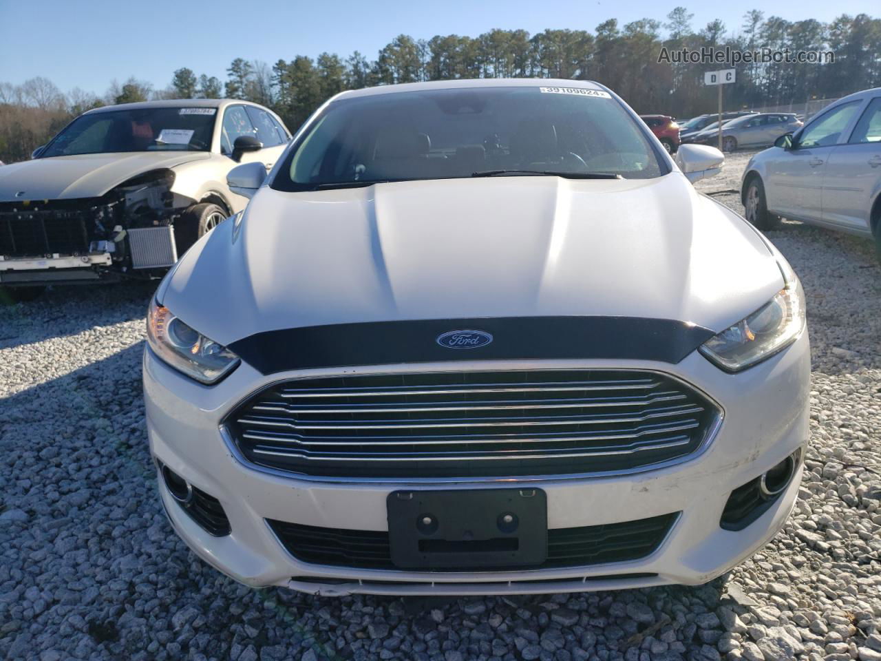 2015 Ford Fusion Titanium Phev White vin: 3FA6P0SU7FR194076