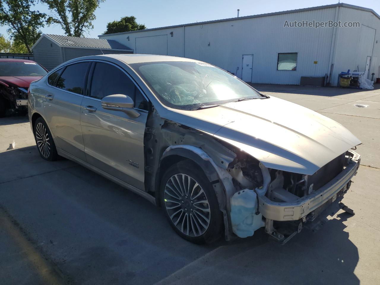 2017 Ford Fusion Titanium Phev Cream vin: 3FA6P0SU7HR187650