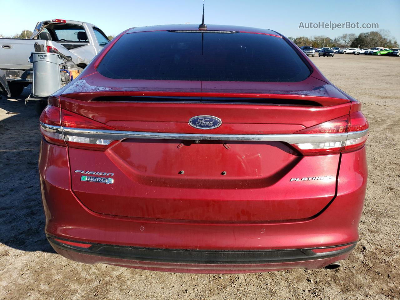 2017 Ford Fusion Titanium Phev Red vin: 3FA6P0SU7HR299672