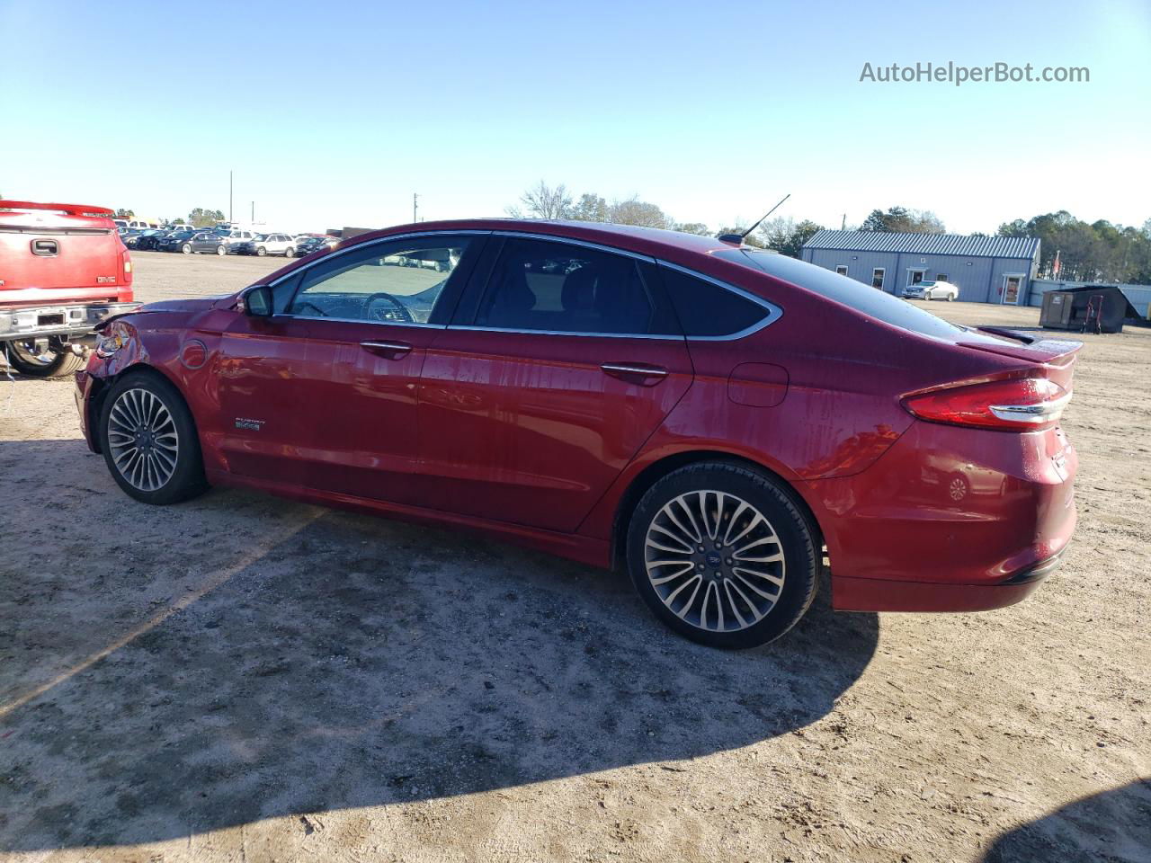 2017 Ford Fusion Titanium Phev Red vin: 3FA6P0SU7HR299672