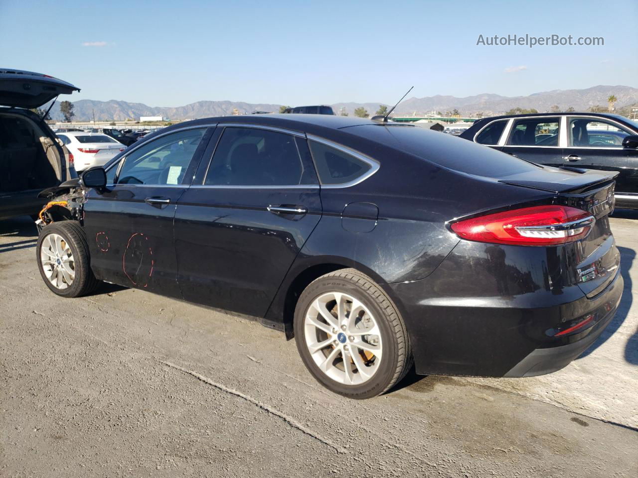 2019 Ford Fusion Titanium Черный vin: 3FA6P0SU7KR148791