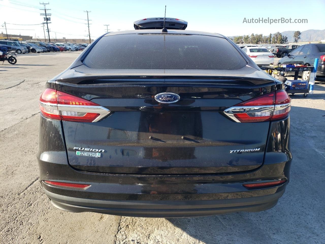 2019 Ford Fusion Titanium Черный vin: 3FA6P0SU7KR148791