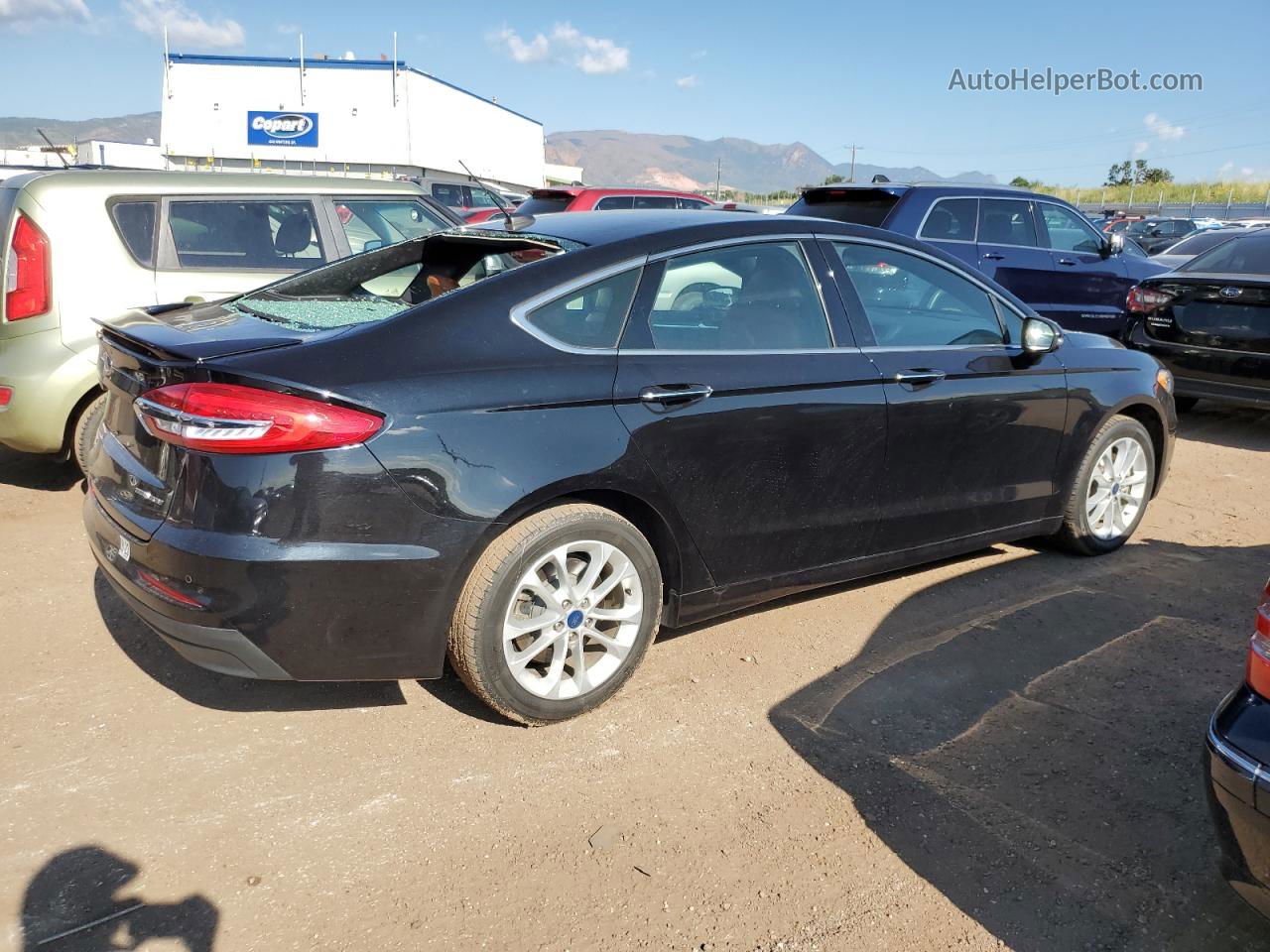 2019 Ford Fusion Titanium Черный vin: 3FA6P0SU7KR252343