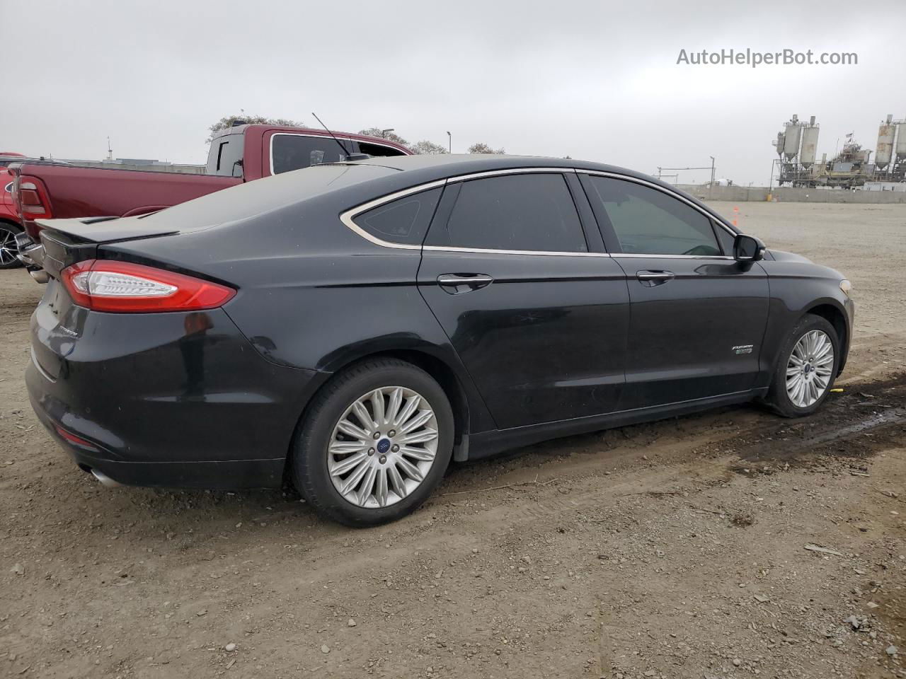 2014 Ford Fusion Titanium Phev Black vin: 3FA6P0SU8ER257149