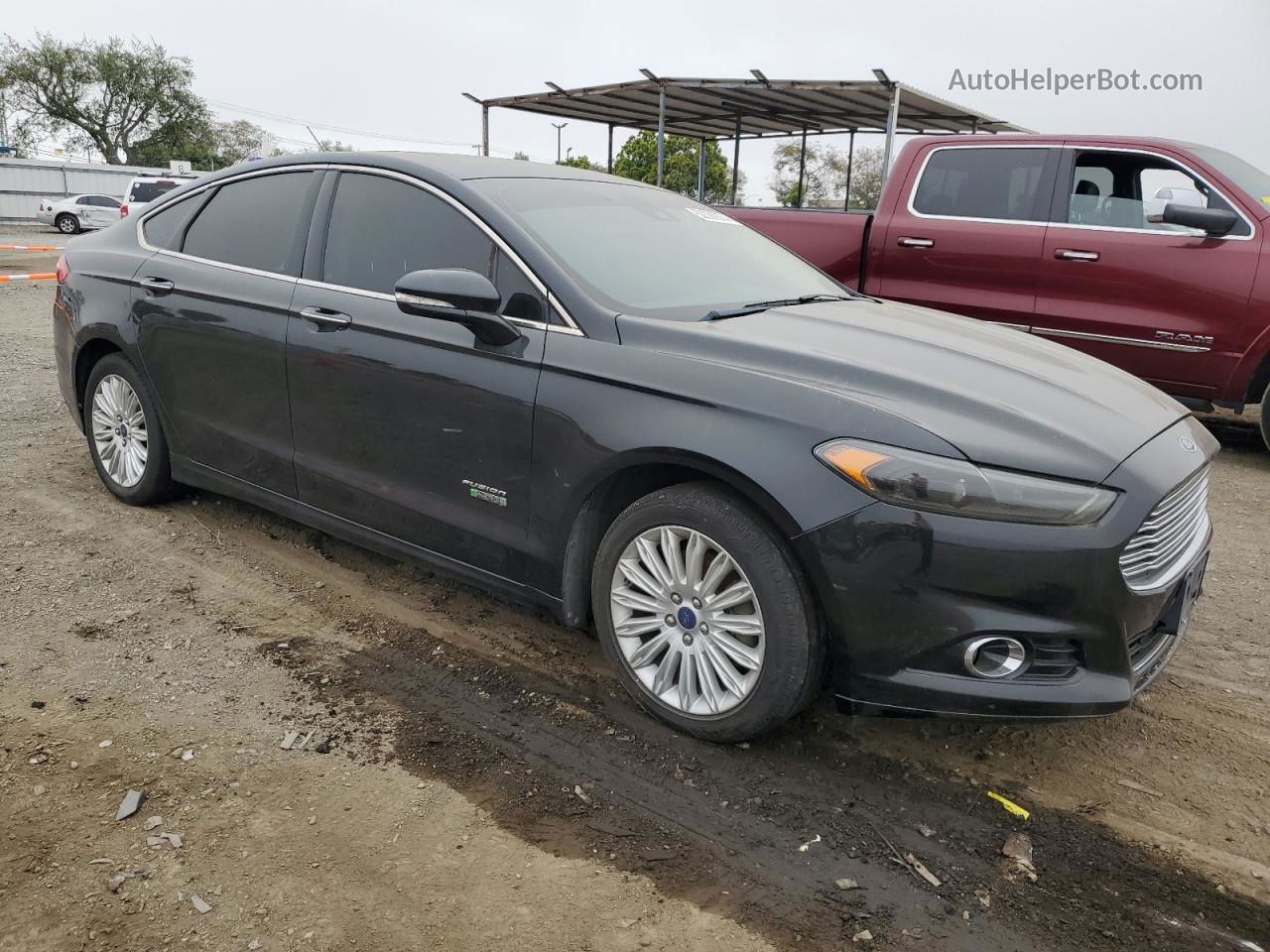 2014 Ford Fusion Titanium Phev Black vin: 3FA6P0SU8ER257149