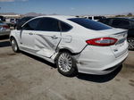 2014 Ford Fusion Titanium Phev White vin: 3FA6P0SU8ER383026