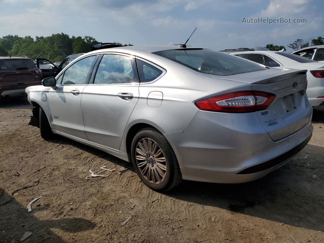 2014 Ford Fusion Titanium Phev Silver vin: 3FA6P0SU8ER397721