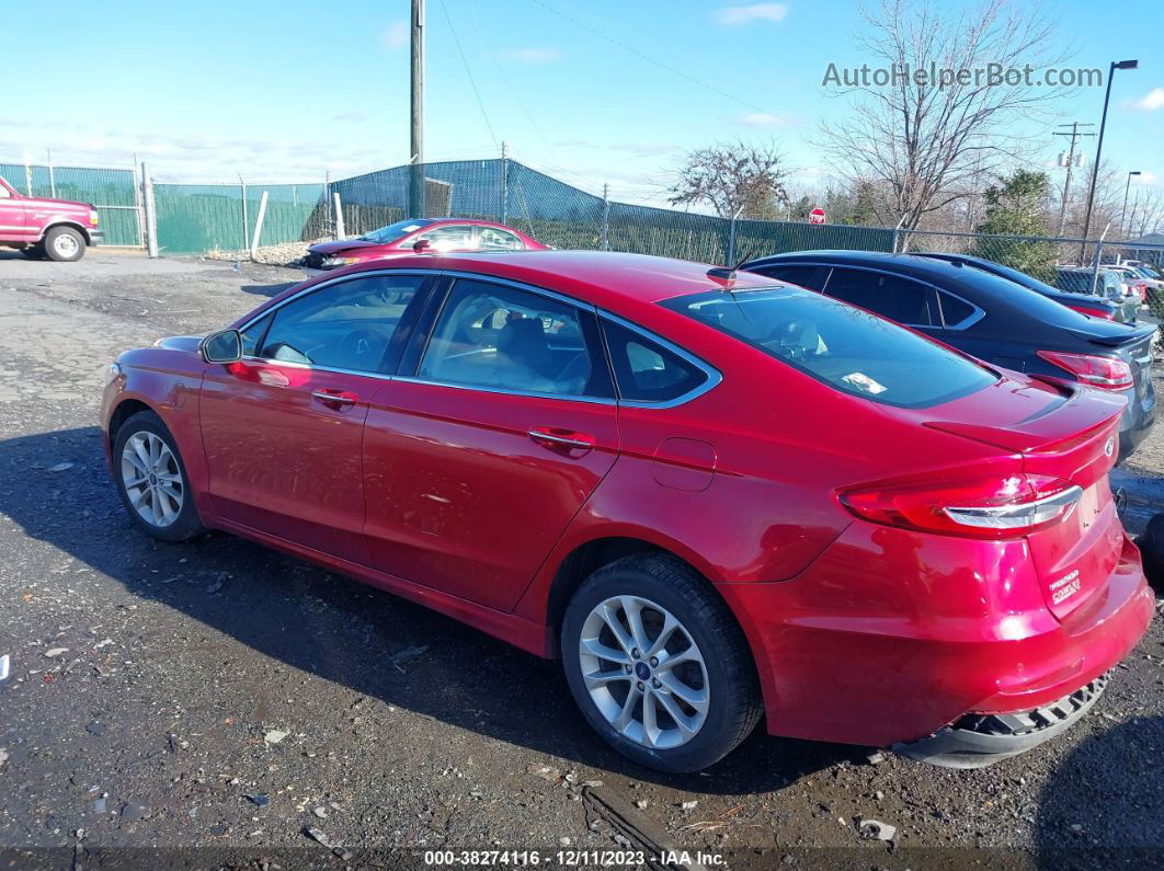 2020 Ford Fusion Titanium Red vin: 3FA6P0SU8LR254815