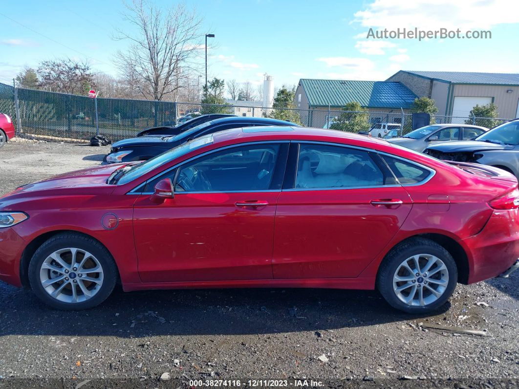 2020 Ford Fusion Titanium Red vin: 3FA6P0SU8LR254815