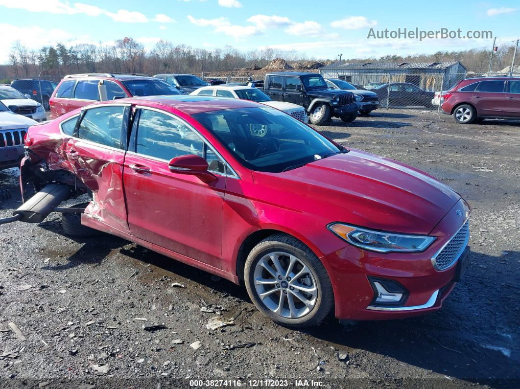 2020 Ford Fusion Titanium Red vin: 3FA6P0SU8LR254815