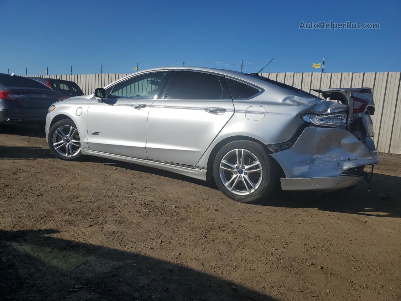 2015 Ford Fusion Titanium Phev Silver vin: 3FA6P0SU9FR147518